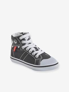 Kinderschuhe-Hohe Jungen Sneakers, Anziehtrick