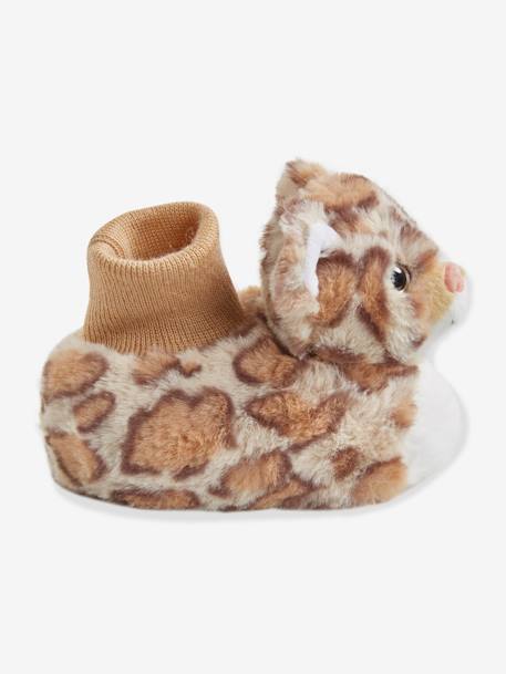 Jungen Baby Plüsch-Hausschuhe, Leopard - beige leopard - 6