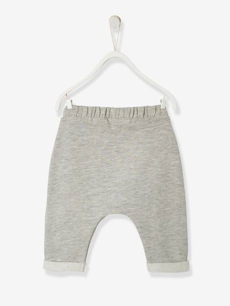 Baby Sweathose für Neugeborene beige meliert wal+hellgrau meliert+nachtblau 6