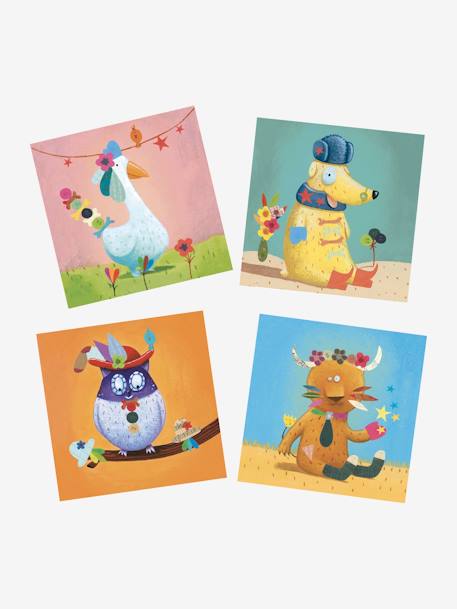 Sticker Bastel-Set TIERE DJECO - mehrfarbig - 4