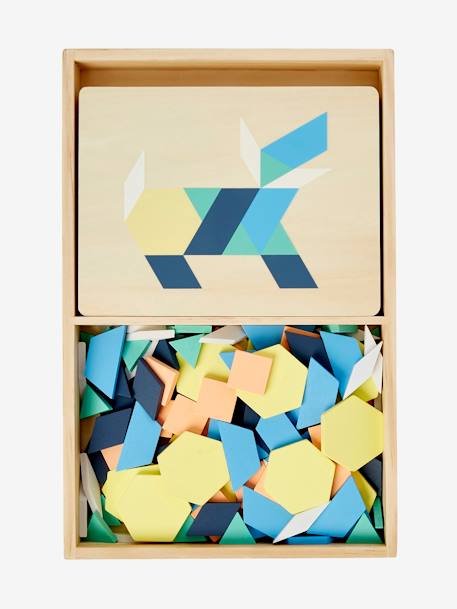 Kinder Geschicklichkeitsspiel Tangram, Holz FSC® - mehrfarbig - 5