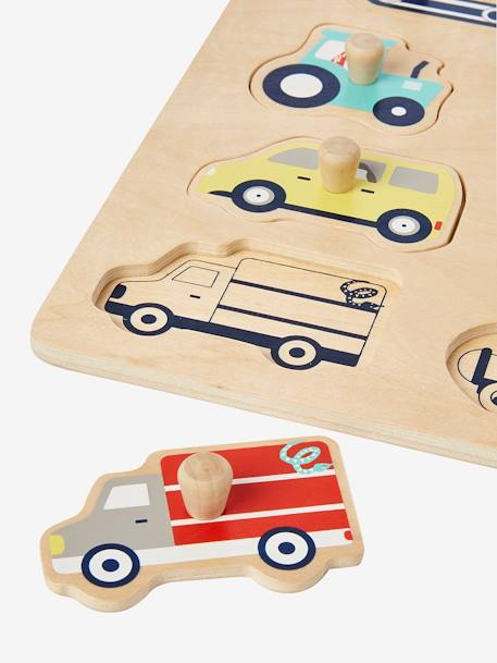 Baby Auto-Steckpuzzle, Holz FSC® mehrfarbig 2