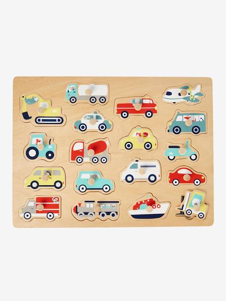 Baby Auto-Steckpuzzle, Holz FSC® - mehrfarbig - 1