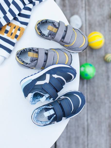 Jungen Baby Sneakers, Klett grau 6