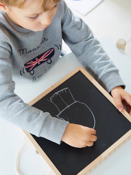 Kinder Spielbox mit Magnet-Klötzen, Holz FSC® - mehrfarbig - 2