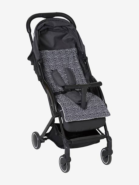 Kinderwagen-Sitzauflage Oeko-Tex - wollweiß/anthrazit - 2