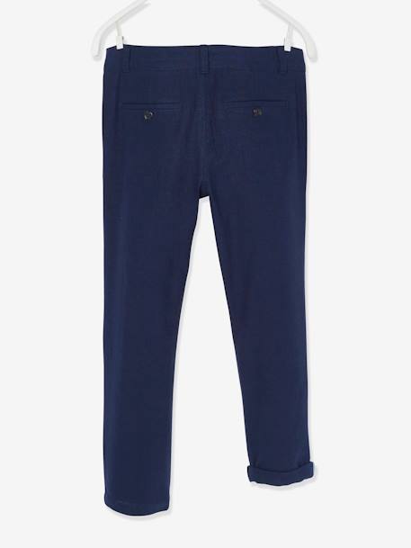 Festliche Jungen Chinohose - blau+hellbeige+marine+salbeigrün - 14