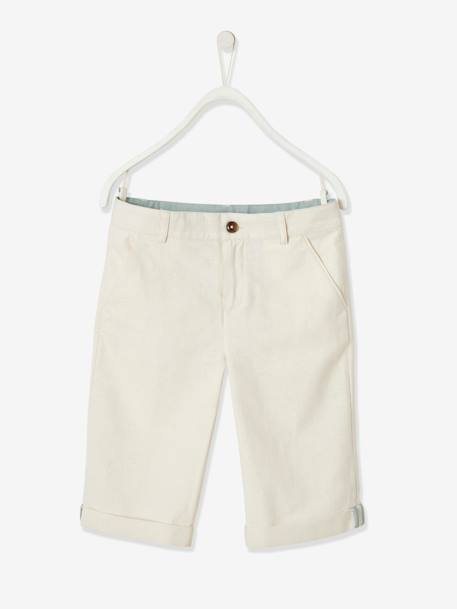 Festliche Jungen Shorts, Bundweite verstellbar blau+hellbeige+marine+salbeigrün 9