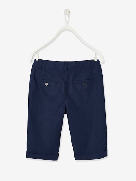 Festliche Jungen Shorts, Bundweite verstellbar blau+hellbeige+marine+salbeigrün 22