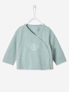 Babymode-Shirts & Rollkragenpullover-Bio-Kollektion: Baby Wickeljacke