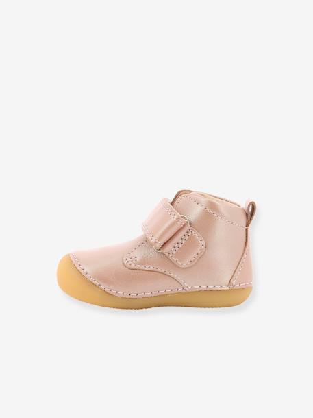 Mädchen Baby Lauflern-Boots SABIO KICKERS rosa metallic 3