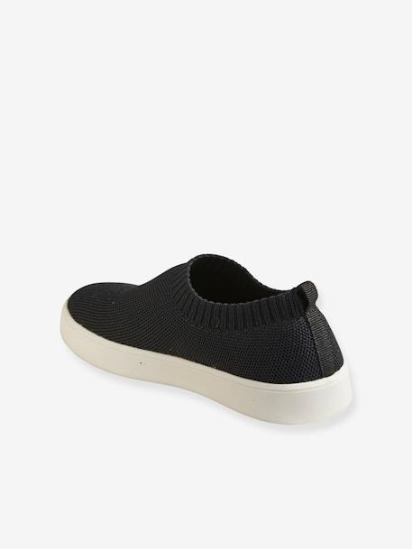 Mädchen Slip-on Sneakers, recycelte Fasern schwarz 3