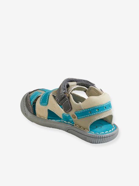 Jungen Sandalen mit Klettverschluss - grau - 3