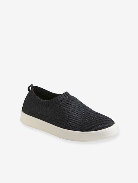 Mädchen Slip-on Sneakers, recycelte Fasern - schwarz - 1