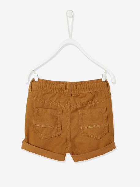 Jungen Baby Shorts mit Dehnbund Oeko-Tex - beige+camelfarben+graugrün - 6