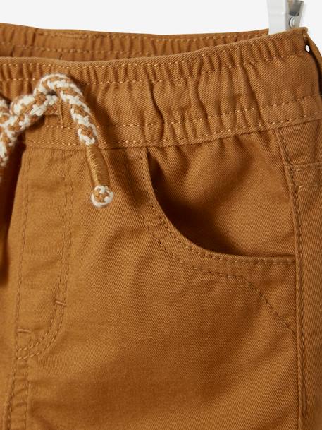 Jungen Baby Shorts mit Dehnbund Oeko-Tex - beige+camelfarben+graugrün - 7