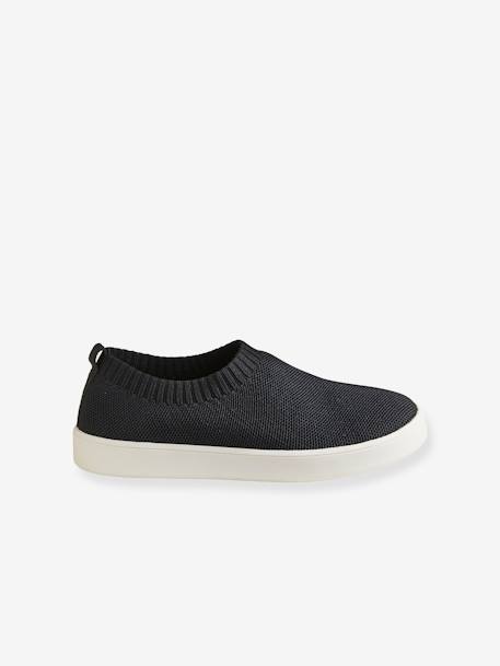 Mädchen Slip-on Sneakers, recycelte Fasern schwarz 2