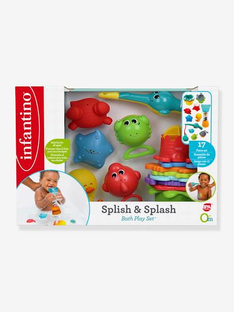 Badewannen-Set, 16 Teile INFANTINO mehrfarbig 9