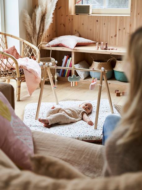 Kinderzimmer Wendbarer Spielteppich wollweiß bedruckt 2