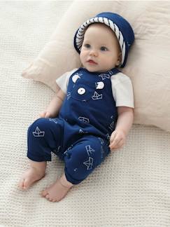 Babymode-Baby-Set: Sonnenhut, Body und Latzhose Oeko-Tex