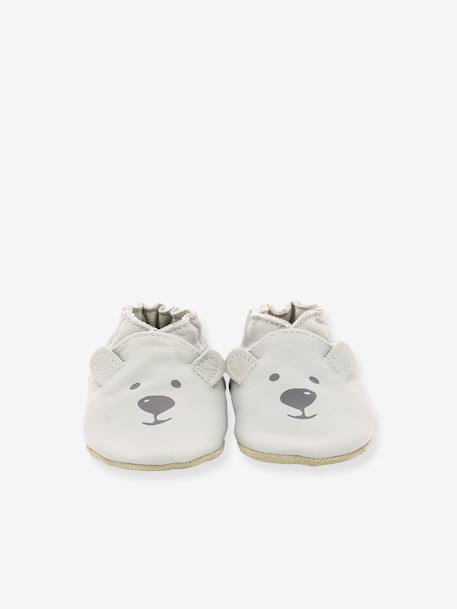 Baby Krabbelschuhe SWEETY BEAR ROBEEZ, Hausschuhe hellgrau 6