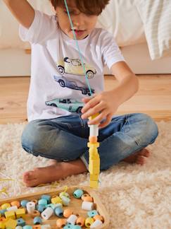 Spielzeug-Kinder Fädel-Set, 85 Perlen aus Holz FSC®