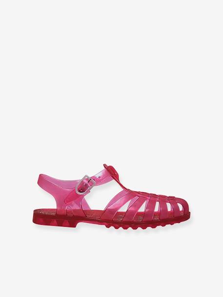 Mädchen Badesandalen SUN Meduse bonbon rosa+gelb glitzer+grau glitzer+himbeere+rosa glitzer 21