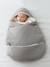 2-in-1 Baby Ausfahrsack/Wickelunterlage Oeko-Tex, personalisierbar - grau - 1