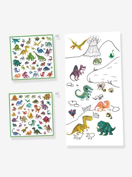 160 Sticker DINOSAURIER DJECO mehrfarbig 2