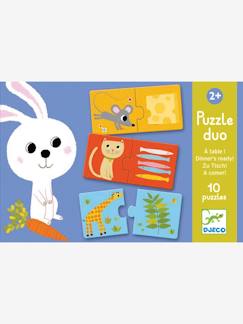 Spielzeug-Lernspielzeug-Puzzles-Duo-Puzzle ZU TISCH! DJECO