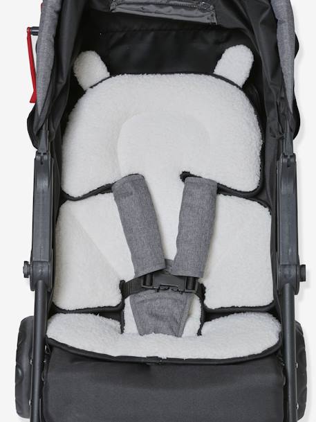 Kinderwagen Sitzverkleinerung Oeko-Tex - wollweiß/schwarz - 2