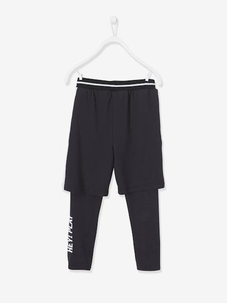 Jungen 2-in-1-Sporthose - schwarz - 2