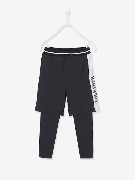 Jungen 2-in-1-Sporthose - schwarz - 1