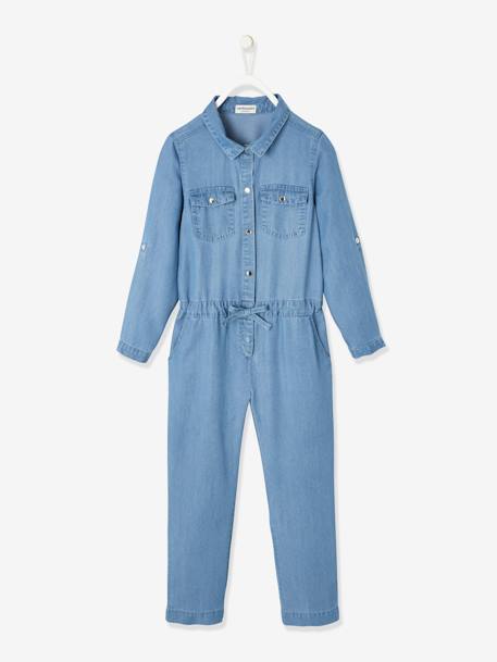 Luftiger Mädchen Jumpsuit Oeko-Tex - blue stone - 3