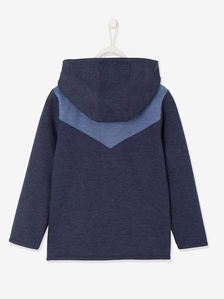 Jungen Kapuzenjacke, Funktionsmaterial blau 3