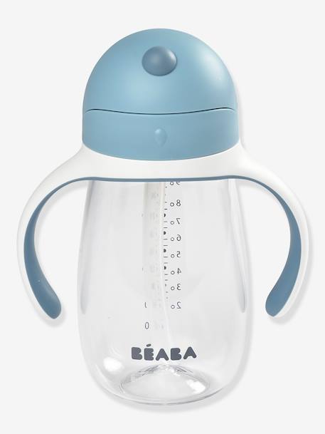 Baby Trinklernbecher mit Trinkhalm BEABA, 300 ml blau+rosa 2