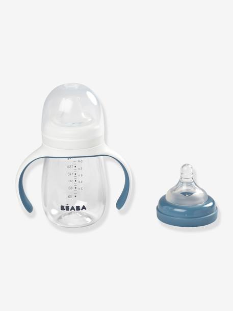 2-in-1 Baby Trinklernbecher BEABA, 210 ml - blau+grün+rosa - 3