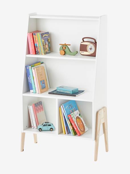 Kinderzimmer Bücherregal RETRO - weiß - 1