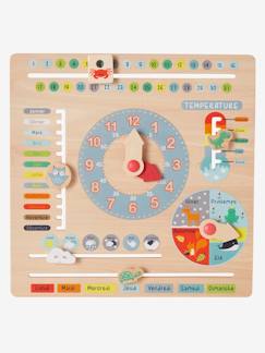 Spielzeug-Lernspielzeug-Kinder Spieluhr mit Kalender, Holz FSC®