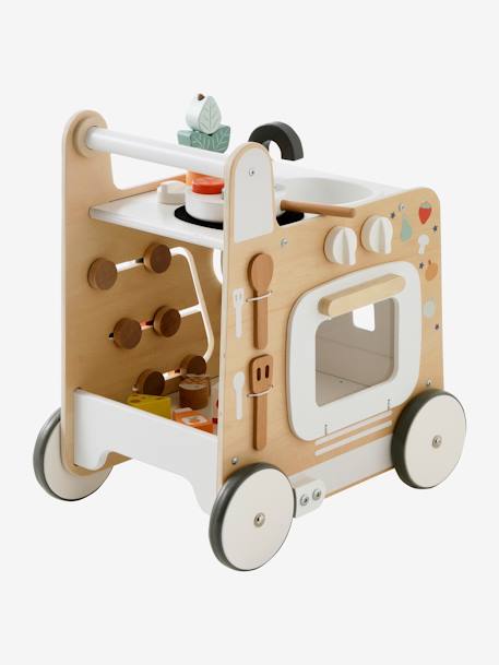 3-in-1-Lauflernwagen mit Spielküche FSC® natur/weiß 7