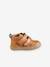 Jungen Baby Boots, Klettverschluss dunkelblau+graubeige+karamell 12