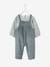 Mädchen Baby-Set: Bluse und Latzhose - hellblau - 2