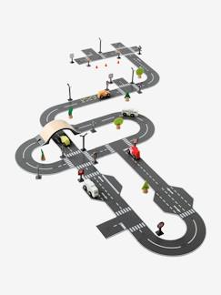 Spielzeug-Miniwelten, Konstruktion & Fahrzeuge-Fahrzeuge, Garagen & Züge-Straßenset aus Holz FSC®