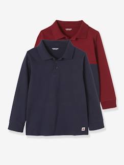 Jungenkleidung-Shirts, Poloshirts & Rollkragenpullover-Poloshirts-2er-Pack Jungen Rugbyshirts Oeko-Tex