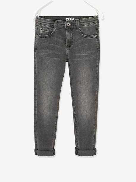 Jungen Slim-Fit-Jeans WATERLESS, Hüftweite SLIM - blue stone+dark blue+double stone+dunkelgrau - 22