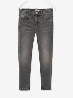 Jungenkleidung-Jeans-Jungen Slim-Fit-Jeans WATERLESS, Hüftweite COMFORT Oeko-Tex, Bundweite verstellbar