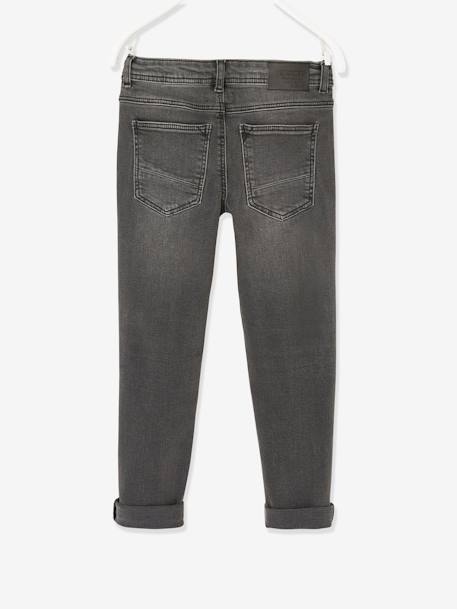 Jungen Slim-Fit-Jeans WATERLESS, Hüftweite SLIM - blue stone+dark blue+double stone+dunkelgrau - 24