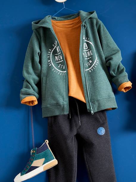 Jungen Langarmshirt BASIC, personalisierbar Oeko-Tex - camelfarben+dunkelblau+khaki+marine+rosenholz+tannengrün+wollweiß - 4