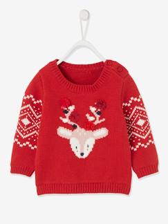 Baby Weihnachts-Pullover mit Rentiermotiv, Unisex  [numero-image]