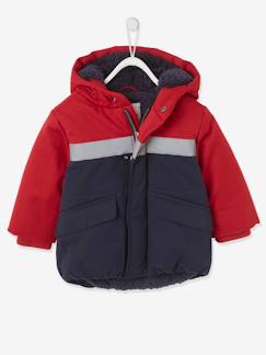 Babymode-Mäntel, Jacken, Overalls & Ausfahrsäcke-Jungen Baby Steppjacke, Colorblock-Streifen